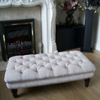 Rectangle Chesterfield Footstool Coffee Table Pouffe Foot Stool 100cm x 54cm