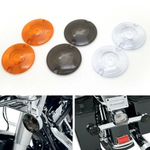 Smoke Turn Signal Light Cover Lens For Harley Touring Electra Glide Road King - Picture 1 of 15