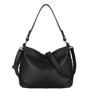 Real Leather Hobo Shoulder Bag Genuine Leather Purse Handbag Crossbody Bags f... - Picture 1 of 8