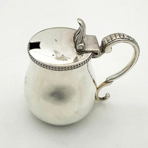 VICTORIAN MUSTARD POT SILVER PLATE ELKINGTON & CO 1867 - Picture 1 of 6