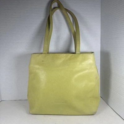 Яркий! Paolo Masi Дамская сумка электрический лайм зеленый двойной ручки наплечная сумка 10 x 9 - Изображение 1 из 4