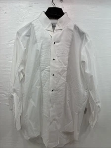 New Classix White Long Sleeve Button Up English Shirt 15-15.5 Medium AA-23 - Picture 1 of 12