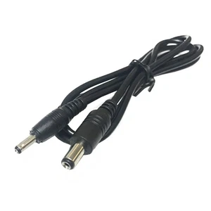 Male Male Power Cable 5.5x2.1mm/3.5x1.35mm DC Connector for CCTV LED Strip Light - Picture 1 of 8