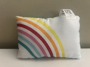 Juego de cama de dormitorio Courtney American Girl de 18" almohada arco iris SOLO USADO EN EXCELENTE ESTADO - Imagen 1 de 2
