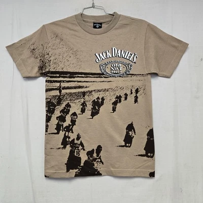 Camiseta Jack Daniel's JD Old #7 Manga Corta Adulto Caqui Pequeña EXHIBICIÓN Foto 1 de 4