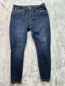 Levis Signature Gold Womens Plus Sz 16M Blue Jeans Mid Rise Skinny Stretch Denim - Picture 1 of 13