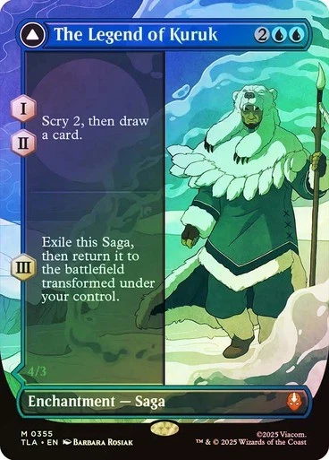 NM Borderless Foil The Legend of Kuruk, MTG, Avatar: The Last Airbender, Magic - Image 1 of 1