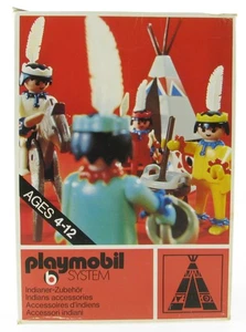 PLAYMOBIL 3252 V1 Indios Accesorios Tienda Canoa en Caja EMBALAJE ORIGINAL 1974 Western Figuras - Imagen 1 de 12