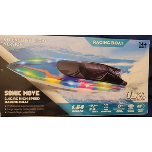 Sonic Movie 2.4G RC High Speed Racing Boat - Picture 1 of 3