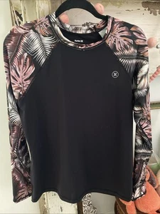Hurley Ladies Long Sleeve Rash Guard UPF 50+ Size XL Swimming Surfing Canoeing - Picture 1 of 6