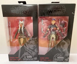 Star Wars Black Series (Rebels) Jedi Ahsoka Tano & Sabine Wren 6 Inch Figures - Picture 1 of 15