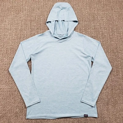 Patagonia Womens XS Capilene Cool Daily Hoody Heather Blue Hooded T-Shirt Top - Image 1 of 4