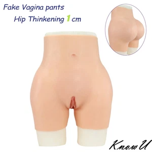 Pantalon en silicone formant des hanches fausses culottes vaginales pour trav... - Imagen 1 de 14