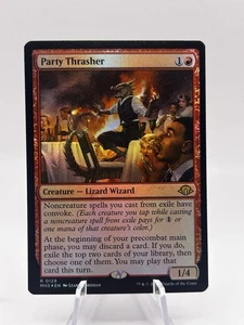Party Thrasher 0128 Foil Modern Horizons 3 MH3 MTG CASI NUEVO - Imagen 1 de 2
