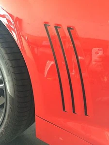Fits Camaro SS,RS,LS Side Vent Gill Inserts Vinyl Decal Stripes 2010-2016 - Bild 1 von 1