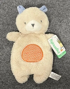 Ingenuity Nate the Bear 12" Plush Sewn Eyes Bean Bag Lovey - Picture 1 of 4