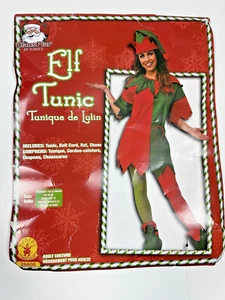 NWT Rubie's Women’s Elf Tunic Fits Up To Size 12 Adult Costumes 4 Piece Holiday - Picture 1 of 9