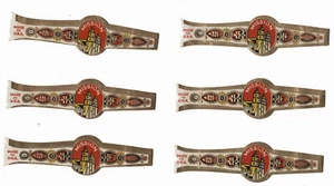 Lot of 6 Vintage Unused Mission Cigar Bands - Picture 1 of 1