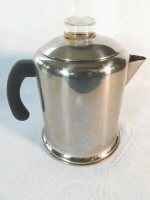 Farberware Estufa Superior Acero Inoxidable Percolador Café Q14C Olla 4-8 Tazas   Foto 1 de 4