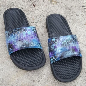 Nike Custom Galaxy Slides - Imagen 1 de 5