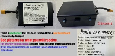 Huafu  HF-37V2AH Lithium power battery Pack  37V DC   2.0 Ah  74Wh 🔴Open box - Image 1 of 4