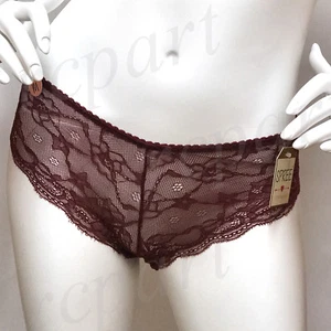 New Sexy women intimate gift lingerie lace bikini panty Wine S M L XL 1204 - Picture 1 of 3