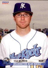 2003 Wilmington Blue Rocks Choice #25 Matt Burch Horseheads New York NY Card
