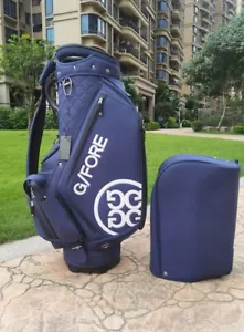 G FORE Caddy Bag Golf Bag Navy New with tags PU 4.7kg From Japan Free Shipping - Picture 1 of 8