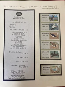 JUEGO DE 4 WINCOR POST GO BIRDS de 6 ww40g BROADWAY LONDRES - ESCASO - Imagen 1 de 1
