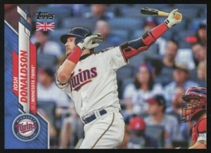 2021 TOPPS UK EDITION #22 JOSH DONALDSON BLUE PARALLEL /75 TWINS