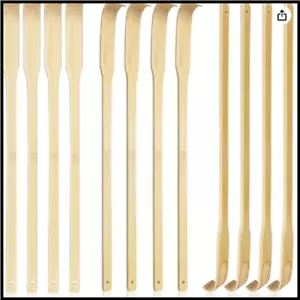 12 PCS Natural Bamboo Back Scratcher Traditional Wooden Back Scratcher,Long Back - Picture 1 of 6
