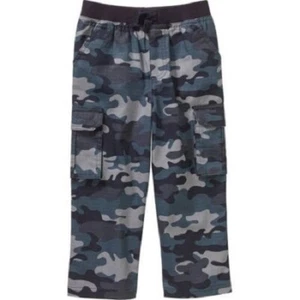 New Boy Toddler Cargo Camouflage Pants Pockets Grey Black Garanimals Size 2T 3T