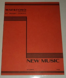 1940 1ST separate ed. MAESTOSO FOR PIANO by HENRY COWELL - New Music - Picture 1 of 3