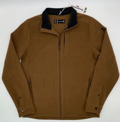 Smartwool Anchor Line Full Zip Jacket Men’s Small Whiskey Brown NWT - Image 1 of 4