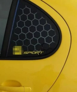 2X Stickers Avery Noir Mat Custodes Vitres Arrières 1m Mk1 Personnalisable - Picture 1 of 2