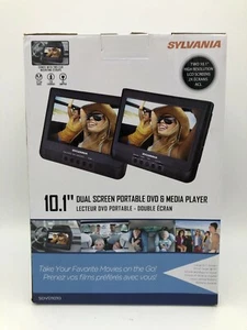Reproductor de DVD/medios portátil de doble pantalla Sylvania SDVD1010 - negro - Imagen 1 de 4