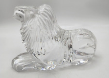 7" Waterford Crystal Lion Animal Cat Figurine Paperweight  figurine