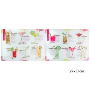 MODENA WORK TOP SAVER 27X37CM 2 ASSORTED COCKTAIL DESIGNS - Picture 1 of 4
