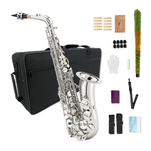 Altsaxophon Eb Komplettset mit Tragetasche für Profis und Anfänger - Bild 1 von 8