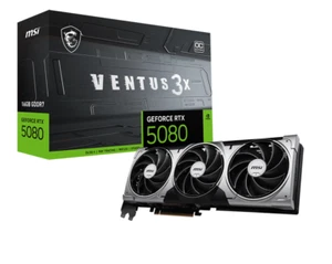 MSI RTX 5080 16G VENTUS 3X OC GDDR7 video card 256-bit PCI Express Gen 5 30 Gbps - Picture 1 of 7