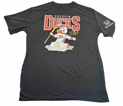 NHL Anaheim Ducks Wild Wing 93 Talla XL Camiseta Hockey Promo Honda Negra Usada en Excelente Condición Leer Foto 1 de 4