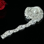 Rhinestone Crystal Applique Sewing Applique Trim  DIY Wedding Bridal Sash Belt