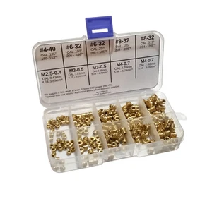 Imperial + Metrisch Kombi Sortiment Gewinde Heat Set Einsätze 3D Druck - Bild 1 von 11