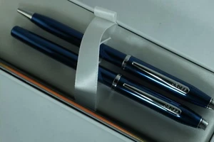 Bolígrafos y bolígrafos Cross Century II serie limitada azul metálico - Imagen 1 de 11