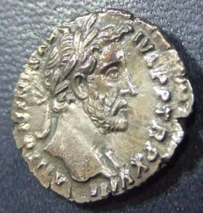 ANTONINUS PIUS, DENARIUS, COS IIII. FLAN HAS CABINET TONING AND SUPERB DETAILS. - Picture 1 of 5
