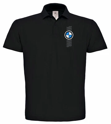 Polo noir brodé BMW Auto Qualité Premium - 073 - SW - Photo 1/2