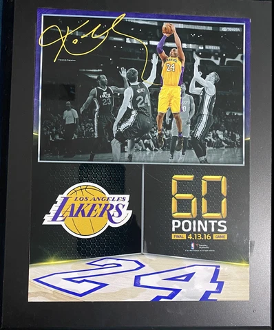 Kobe Bryant Los Angeles Lakers 10.5" X 13" 60 Point Finale Sublimated Plaque - N Cover