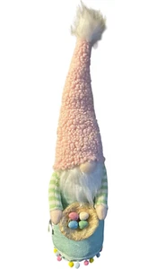 Easter Gnome Faceless Plush 18" Tablet Top Mantel Decor - Picture 1 of 3