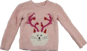 Harper Canyon Girls Pink Size 5 Long Sleeve Fuzzy Sweater - Picture 1 of 1