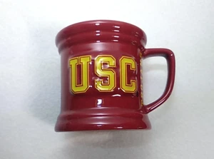 USC Trojans Coffee Cup Mug NCAA University Southern California 3D Logo Maroon - Picture 1 of 9